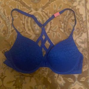 Brand New blue leopard push up bra